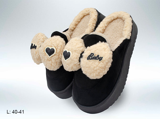 Pantufla Fantasía Moño Black