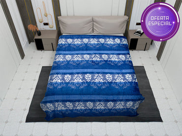 Cobertor Matrimonial Premium Luxor Azul