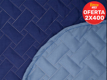 Edrecolcha Croasant Sobrecamero Azul Marino Colchas